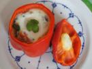 Gebackene Paprikaschote mit Gemüse und Ei - Rezept - Bild Nr. 2161