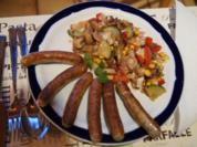 Nürnberger Rostbratwürstchen mit gemischten Salat - Rezept - Bild Nr. 2