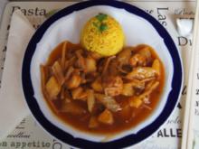 Garnelen-Gemüse-Wok süß-sauer mit Curry Basmati Reis - Rezept - Bild Nr. 2166