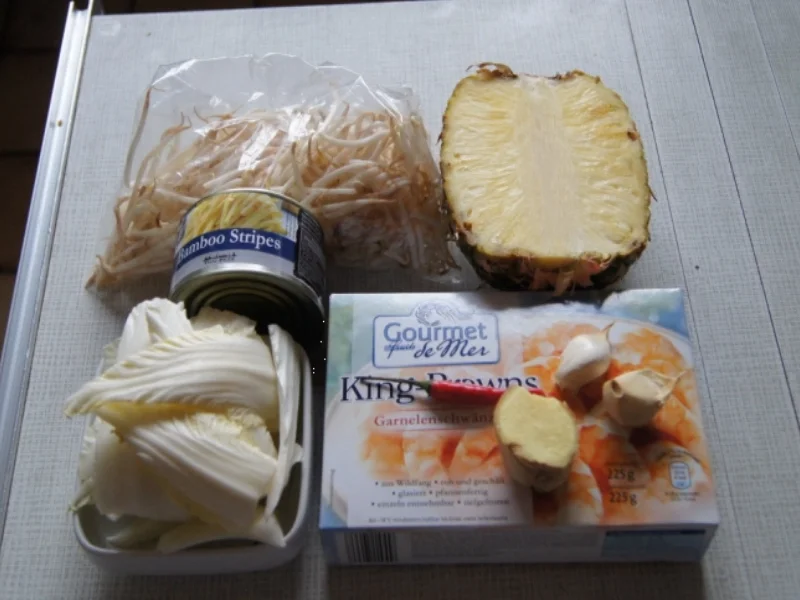 Garnelen-Gemüse-Wok süß-sauer mit Curry Basmati Reis - Rezept - Bild Nr. 2167