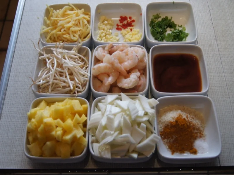 Garnelen-Gemüse-Wok süß-sauer mit Curry Basmati Reis - Rezept - Bild Nr. 2168