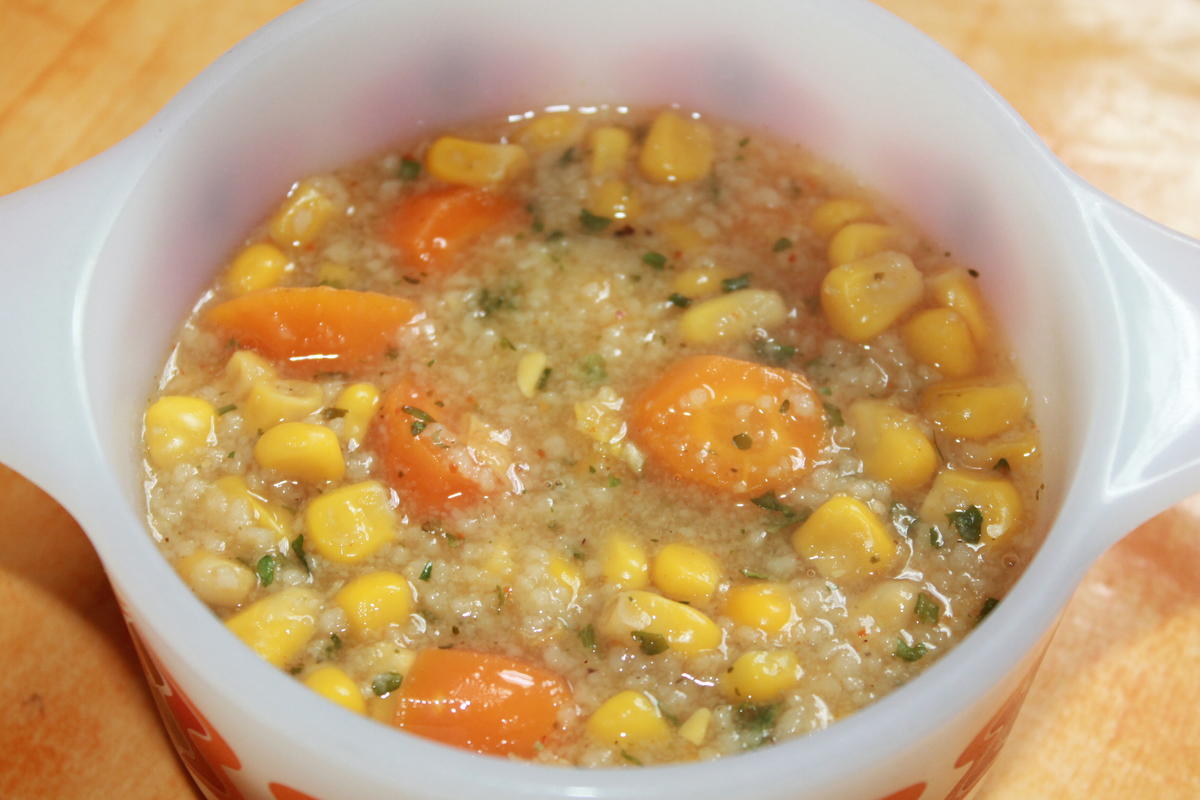 Couscous-Mais-Karotten-Eintopf (vegan) - Rezept - Bild Nr. 2