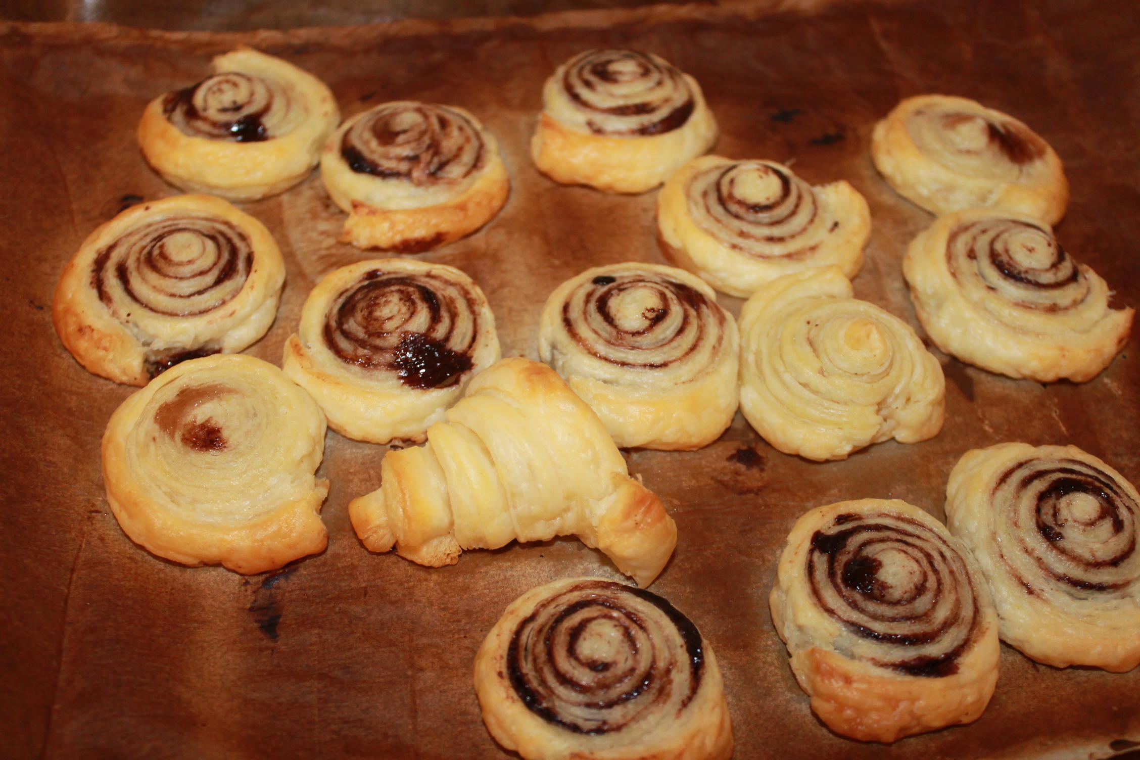 Bilder für Schoko-Blätterteig-Schnecken (vegan) - Rezept