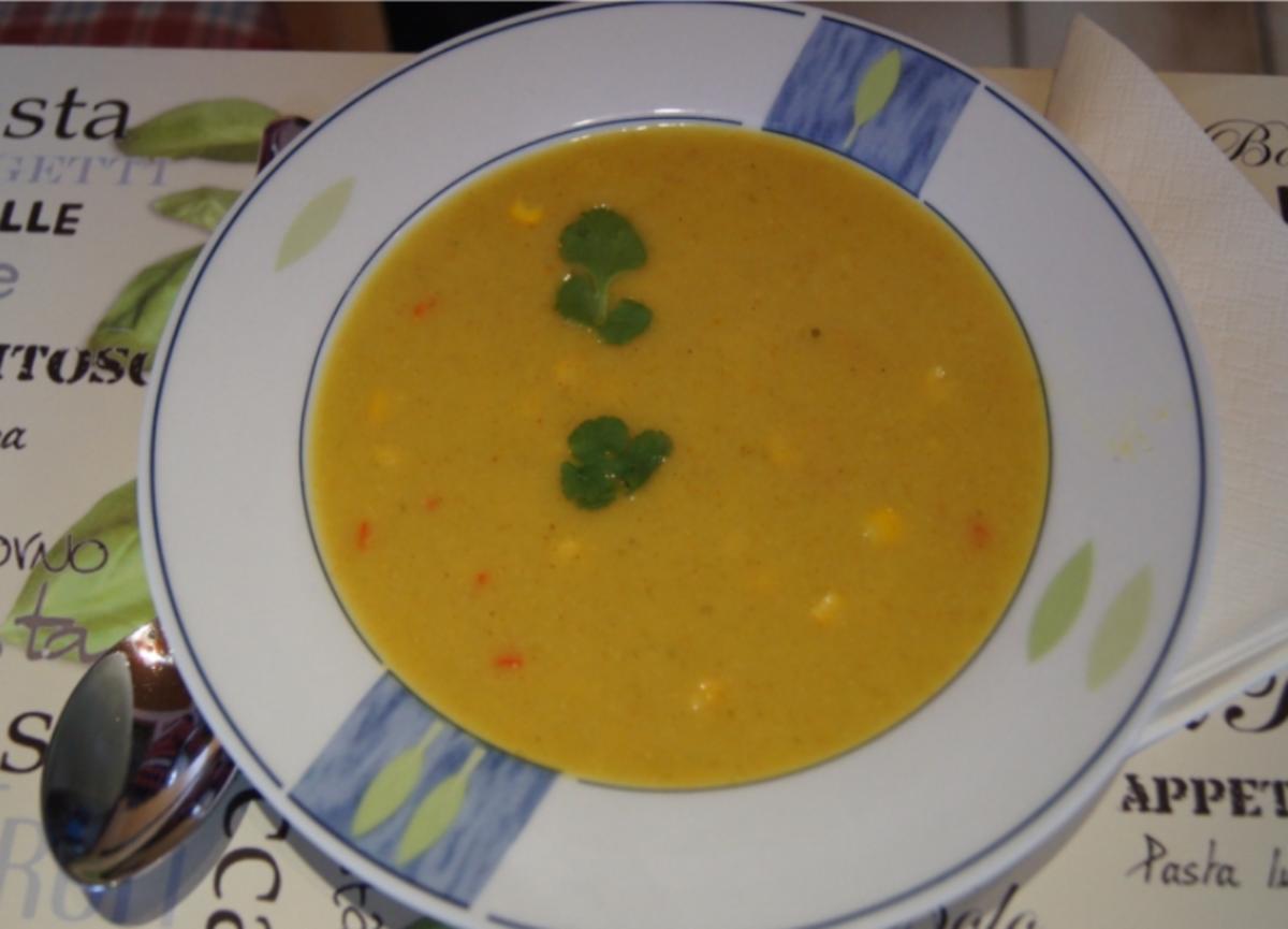 Bilder für Curry-Kartoffel-Mais-Suppe - Rezept