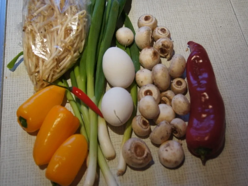 Rezept: Buntes Gemüse Omelett Bild Nr. 2177 Buntes Gemüse Omelett - Rezept - Bild Nr. 2177