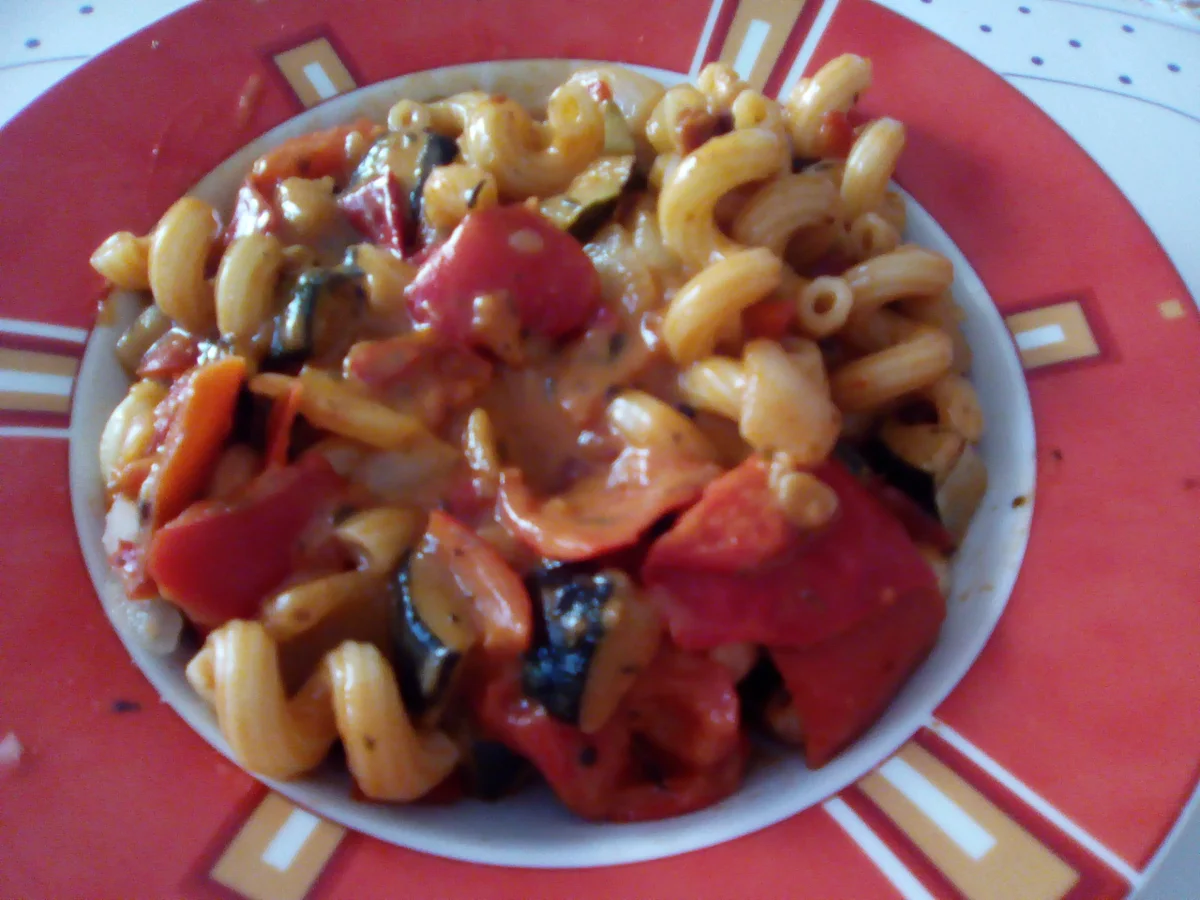 Nudel-Gemüse-Pfanne (vegan) - Rezept - Bild Nr. 2167