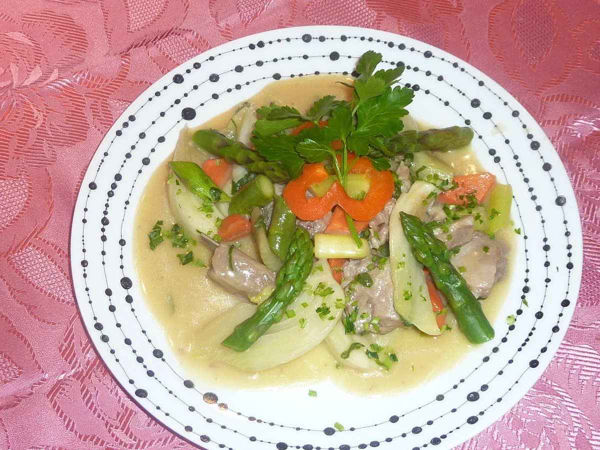 Weisses Lammvoressen mit Gemüse - Rezept - Bild Nr. 2177