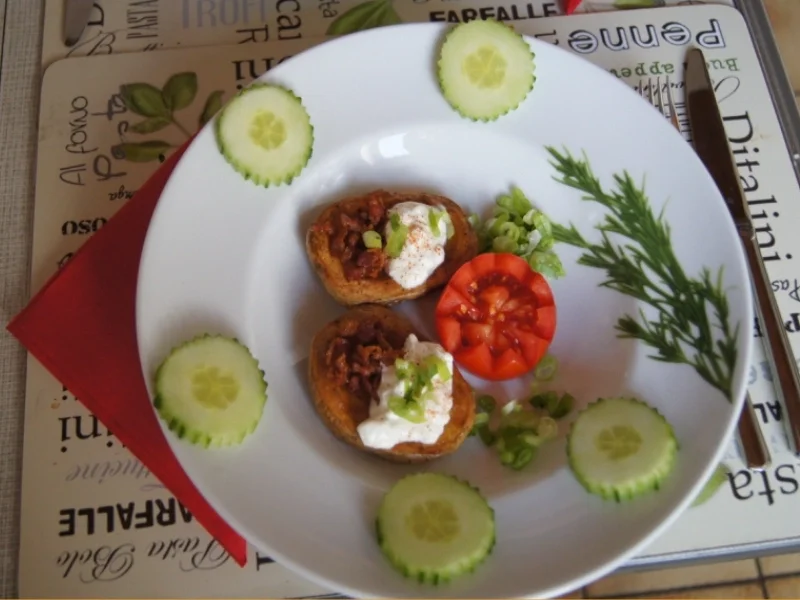 Backofenkartoffeln mit Frühstücksspeck - Rezept - Bild Nr. 2193