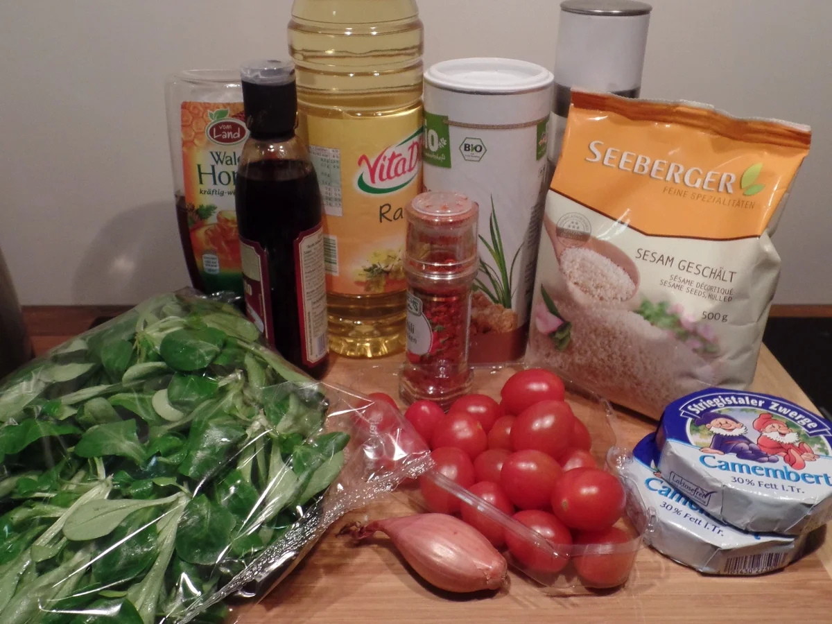 Knusper-Camembert mit Tomaten-Feldsalat - Rezept - Bild Nr. 2185