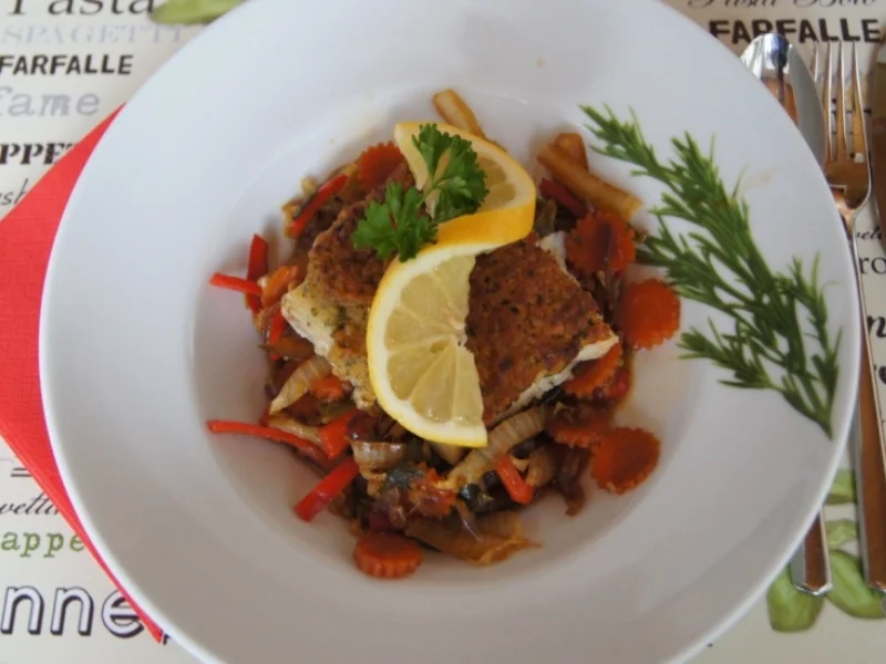 Schlemmer-Filet auf Wokgemüse - Rezept - Bild Nr. 2211