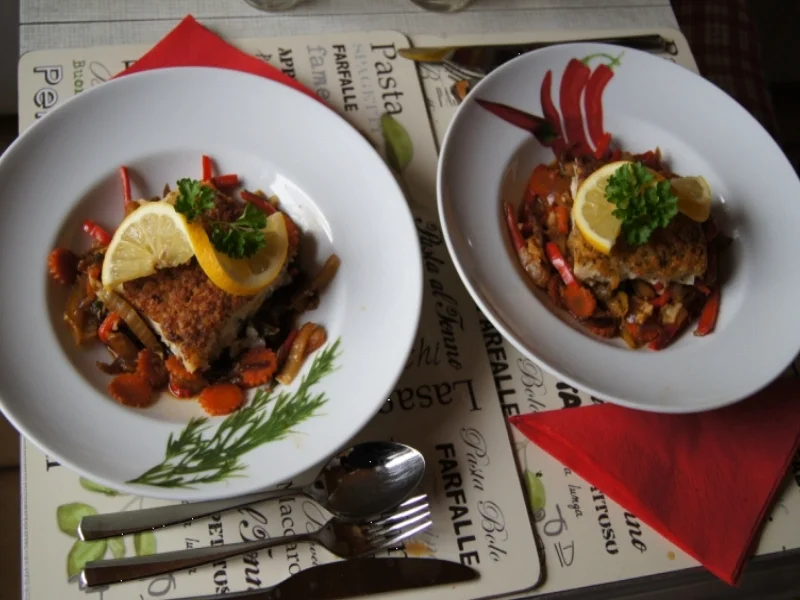 Schlemmer-Filet auf Wokgemüse - Rezept - Bild Nr. 2213