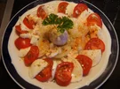 Tomaten – Mozarella – Zwiebel - Champignonteller - Rezept - Bild Nr. 2