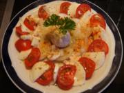 Tomaten – Mozarella – Zwiebel - Champignonteller - Rezept - Bild Nr. 2