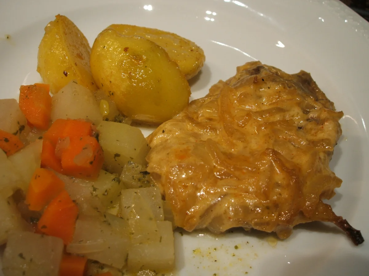 Fleisch: Zwiebelfleisch aus dem Rohr - Rezept - Bild Nr. 2201