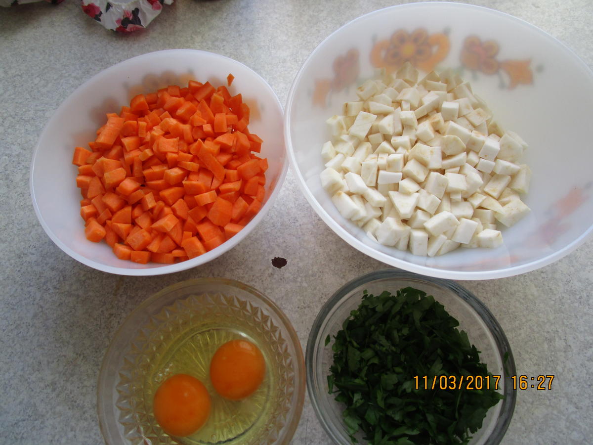Zanderfilet auf Gemüsebett mit Kartoffel-Käse-Kruste - Rezept - Bild Nr. 2205