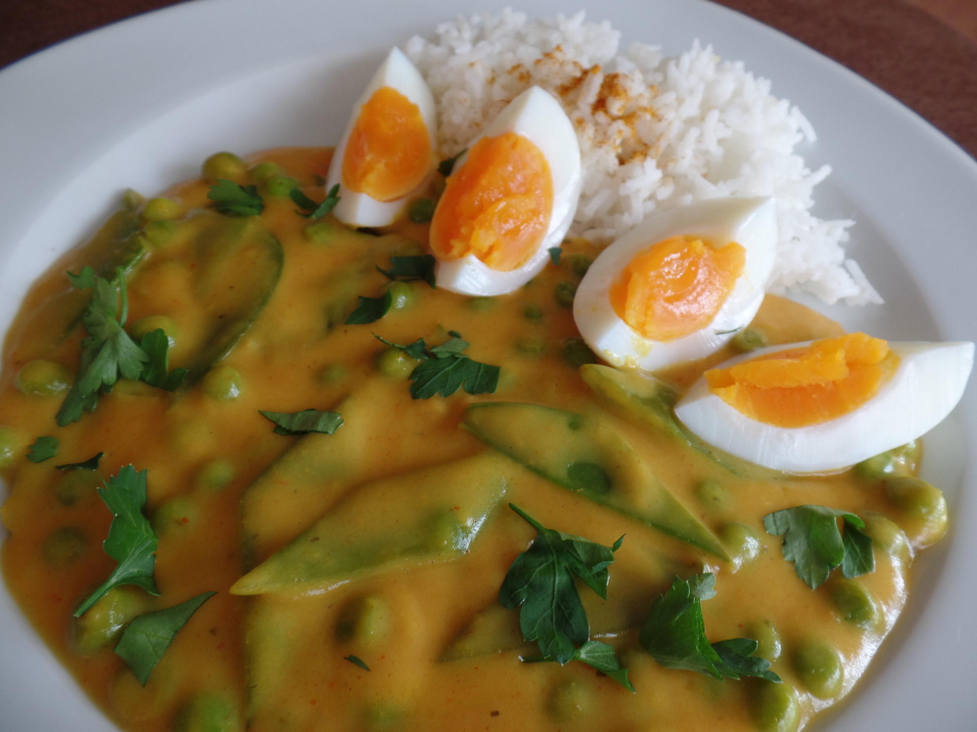 Bilder für Eier in Currysauce - Rezept