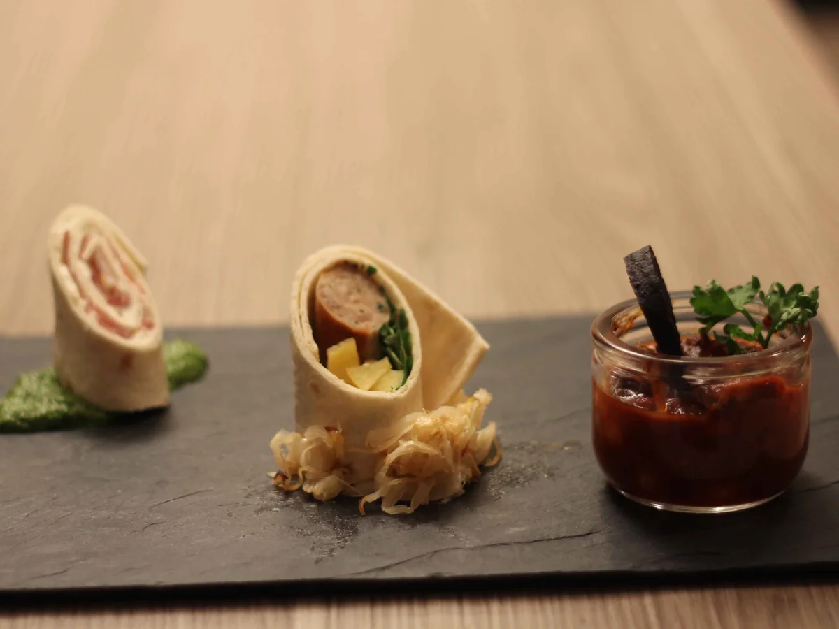 Hessisches Sushi mit Blutwurst-Kichererbsen-Ragout - Rezept - Bild Nr. 2