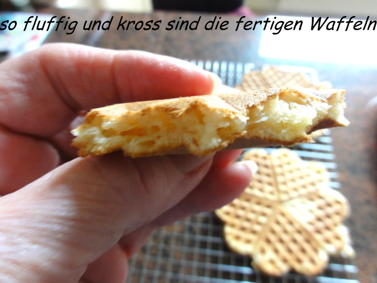 Rührteig: VANILLE WAFFELN, knusprig - einfach - von Rezeptsammlerin