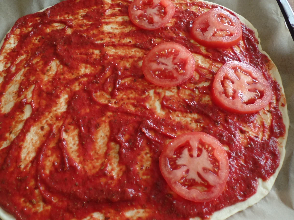 Rezept: Hähnchen-Spinat -Pizza Bild Nr. 2216 Hähnchen-Spinat -Pizza - Rezept - Bild Nr. 2216