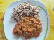 Reis mit scharfe Fleisch - Gemüsepfanne für Wok - Rezept - Bild Nr. 2213