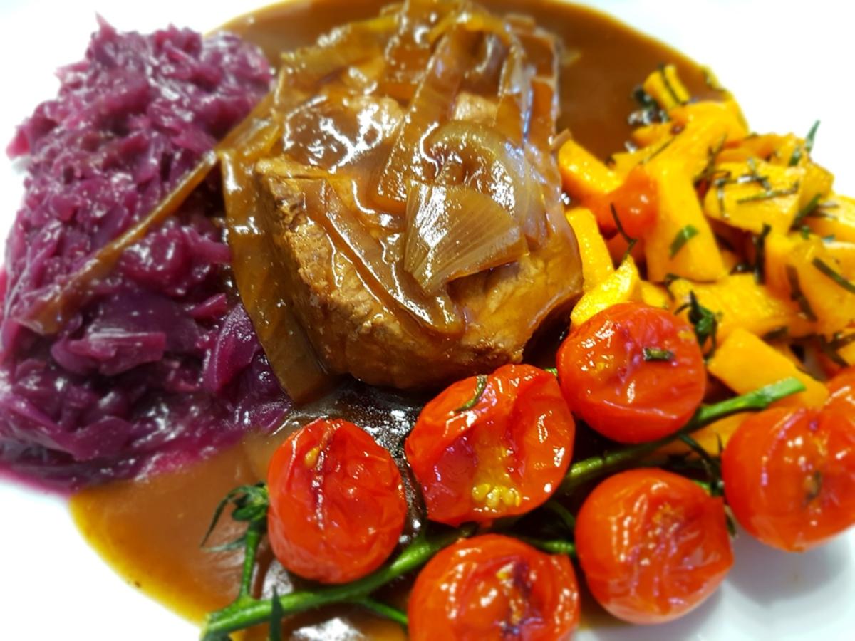 Bilder für Fleisch / Rind = Rinderbraten mit meditarrenem Touch à la Biggi - Rezept