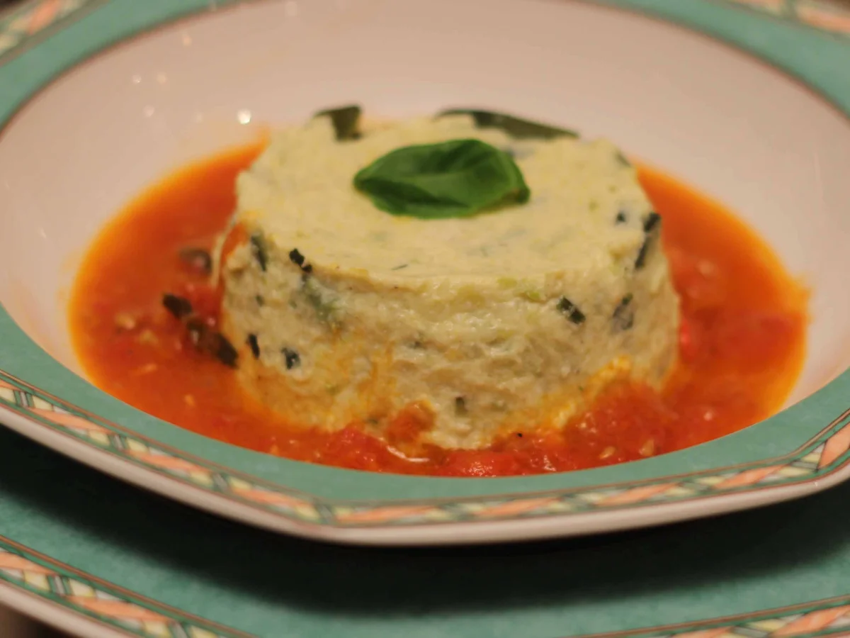 Zucchiniflan an Tomatensugo - Rezept - Bild Nr. 2