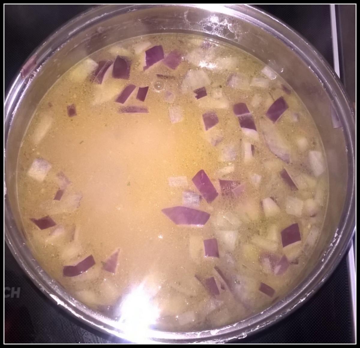 Bärlauch Suppe mit Garnelen und Parmesan - Rezept - Bild Nr. 2224
