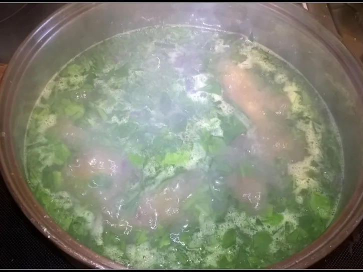 Bärlauch Suppe mit Garnelen und Parmesan - Rezept - Bild Nr. 2225