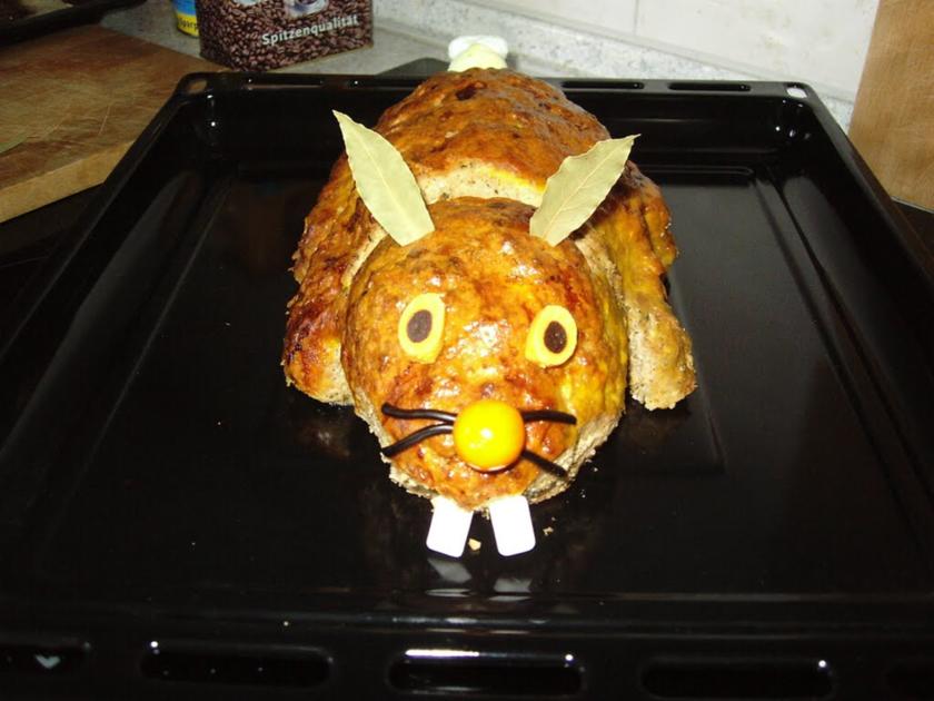 Hackbraten für Ostern - Rezept mit Bild - kochbar.de