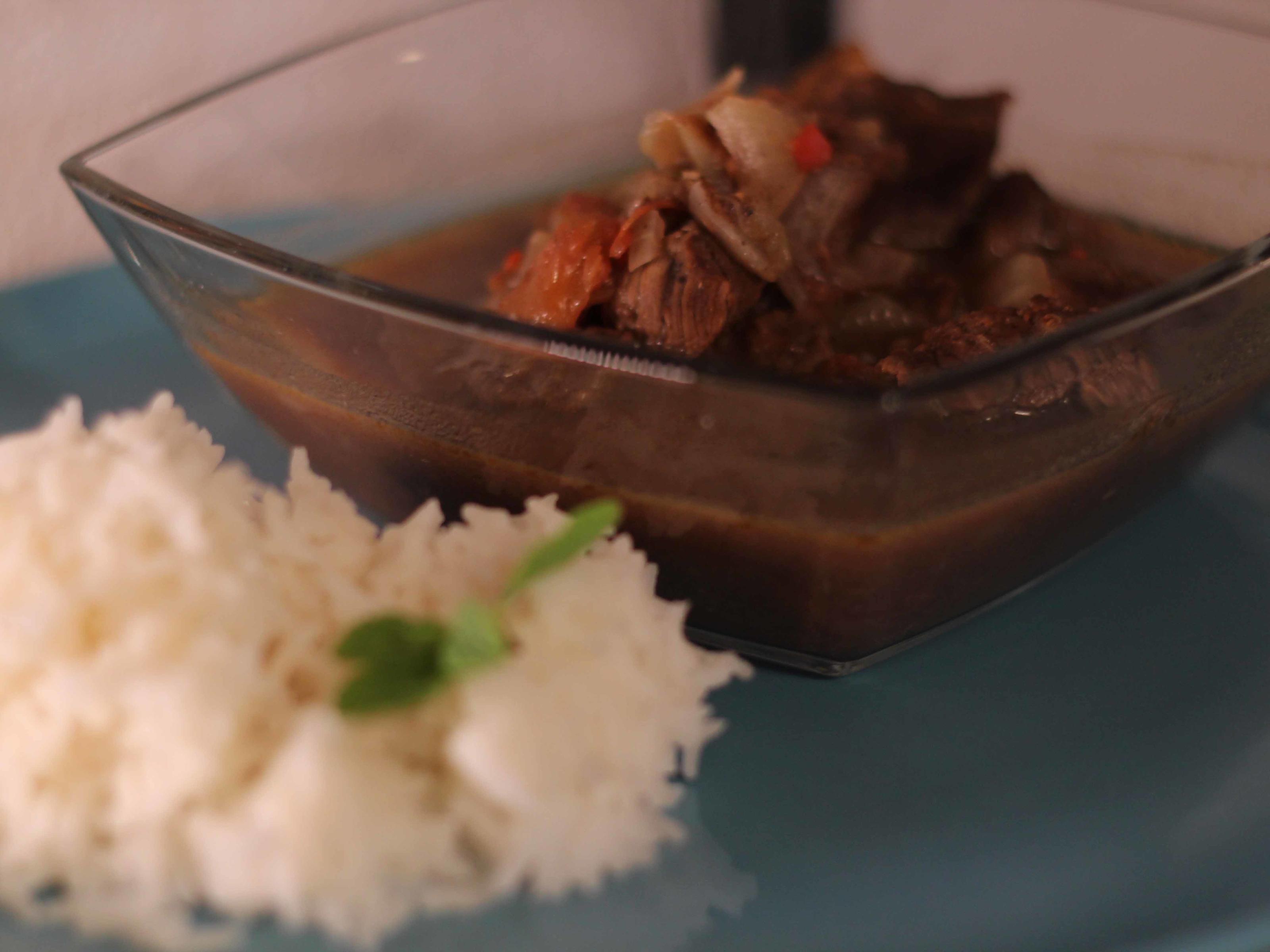 Bilder für Beef Vindaloo mit Basmatireis - Rezept