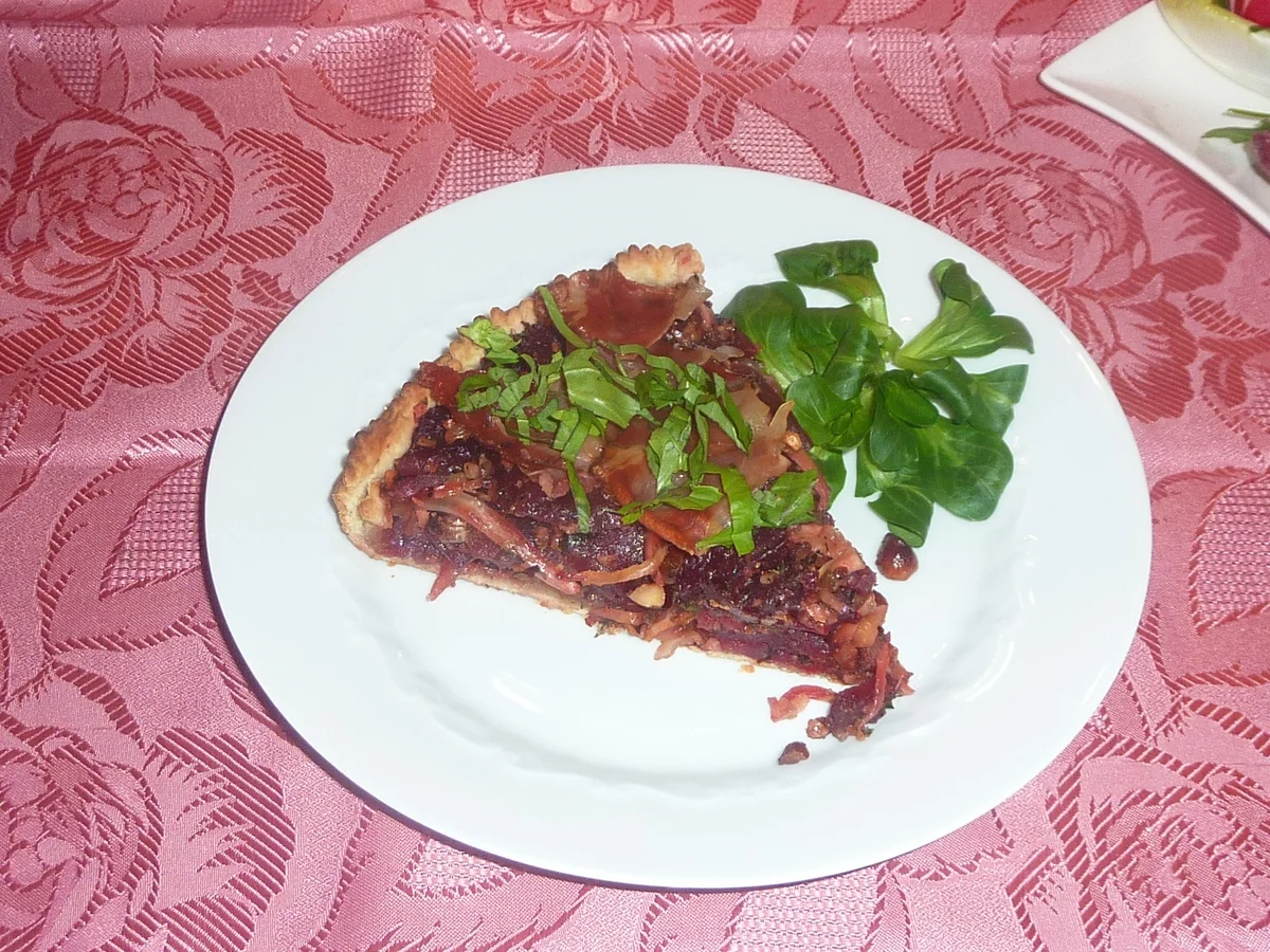 Rezept: Rote Bete Kuchen mit Speck Bild Nr. 2237 Rote Bete Kuchen mit Speck - Rezept - Bild Nr. 2237