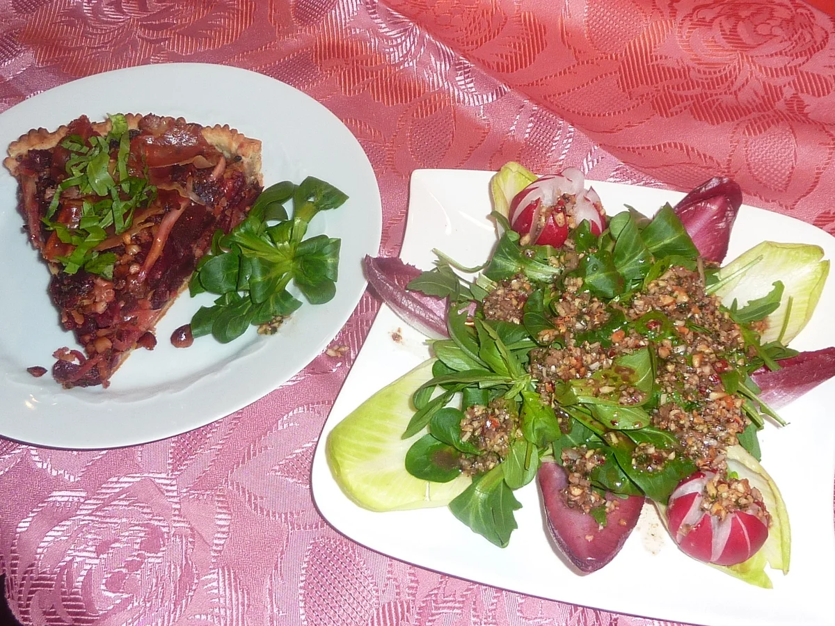 Rezept: Rote Bete Kuchen mit Speck Bild Nr. 2251 Rote Bete Kuchen mit Speck - Rezept - Bild Nr. 2251