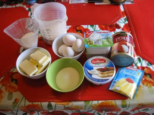 Quarkkuchen mit Lychees - Rezept - Bild Nr. 2254