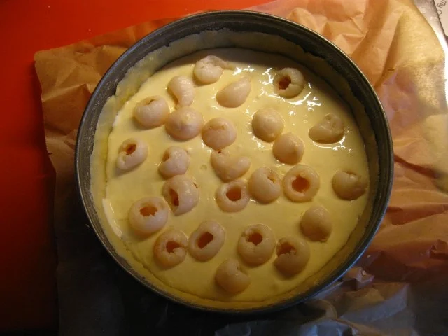 Quarkkuchen mit Lychees - Rezept - Bild Nr. 2262