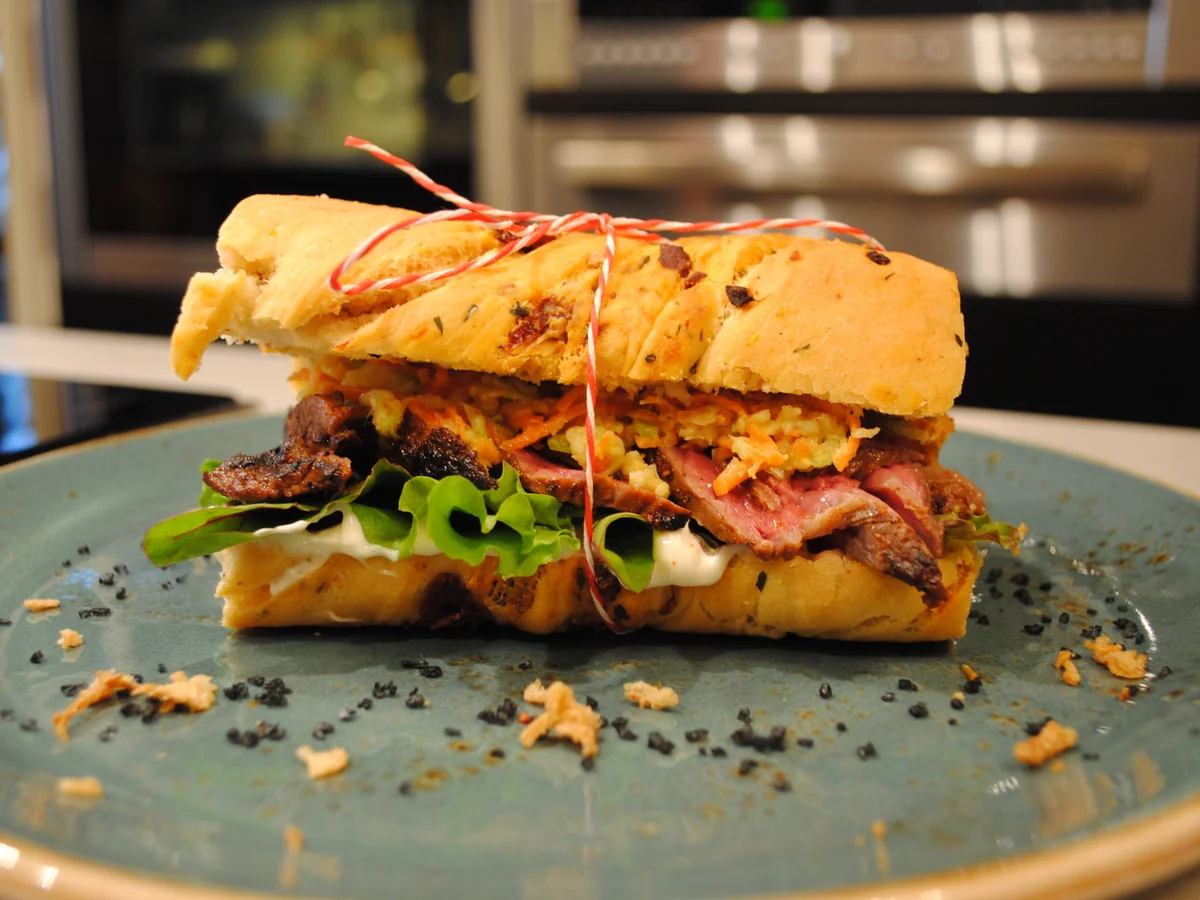 Rezept: Flap Meat Hoagie Bild Nr. 2276 Flap Meat Hoagie - Rezept - Bild Nr. 2276