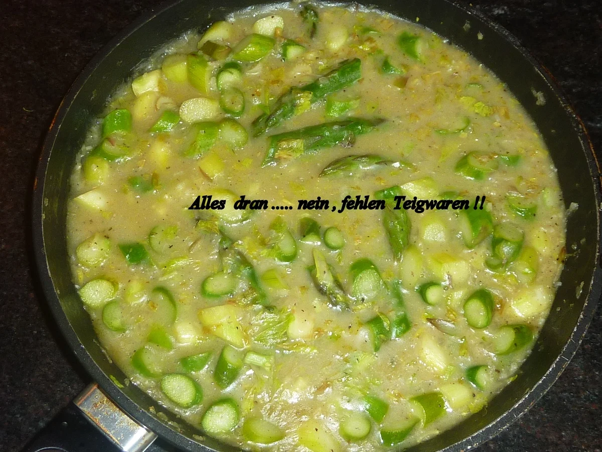 Rezept: Chifferotti Nudel mit Spargel Bild Nr. 2305 Chifferotti Nudel mit Spargel - Rezept - Bild Nr. 2305