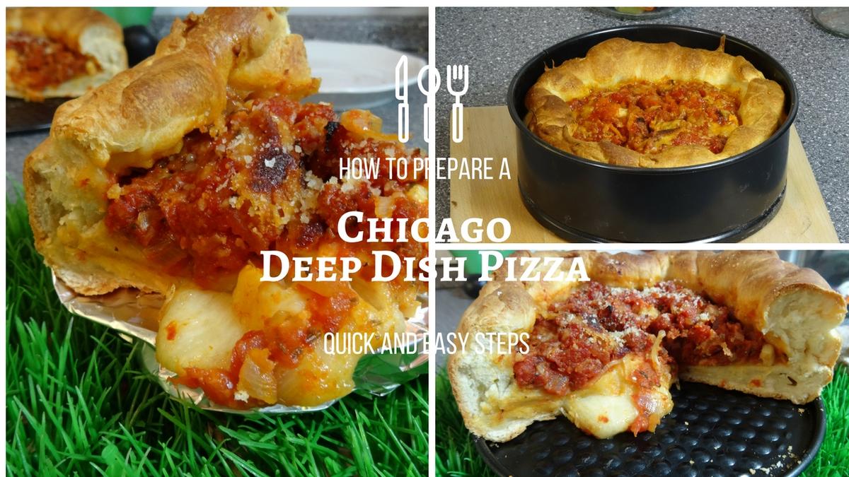 DEEP  DISH PIZZA;  Chicago GreatLakes World of Pizza Koop. - Rezept - Bild Nr. 2288