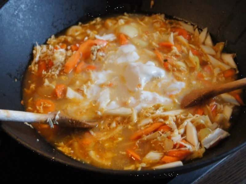Curry-Möhren-Chinakohl-Suppe im Wok - Rezept - Bild Nr. 2301
