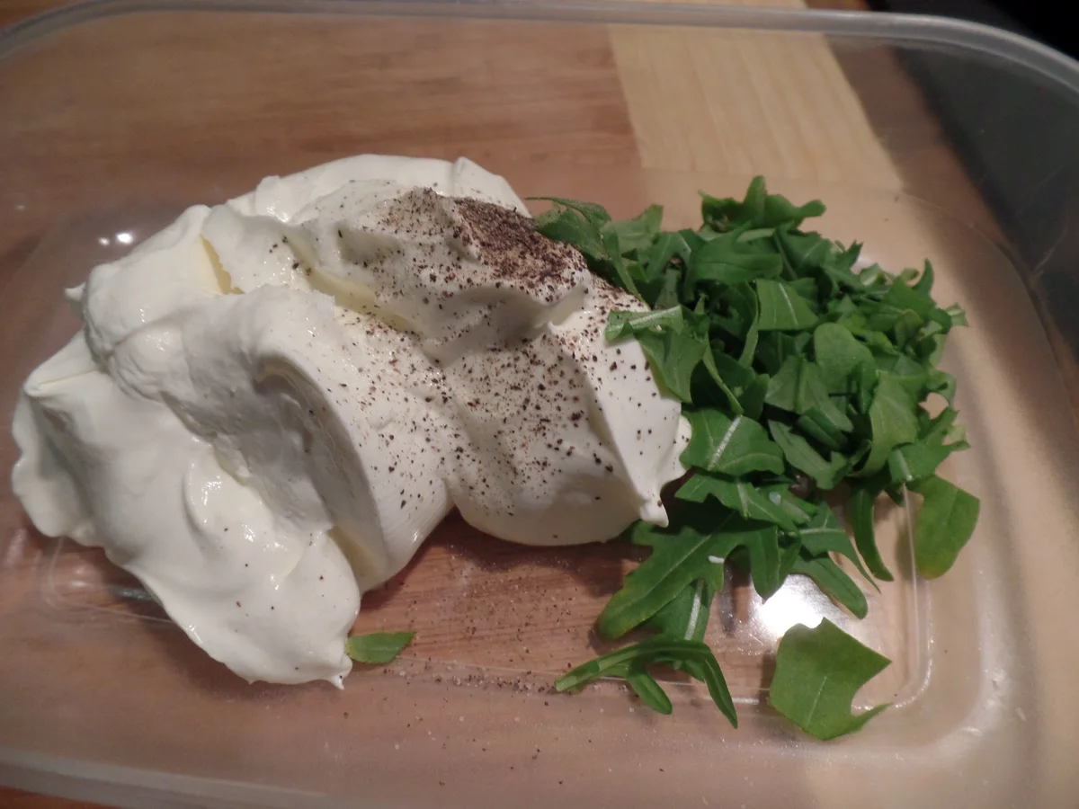 Rezept: Blini mit Rucola-Creme Bild Nr. 2338 Blini mit Rucola-Creme - Rezept - Bild Nr. 2338