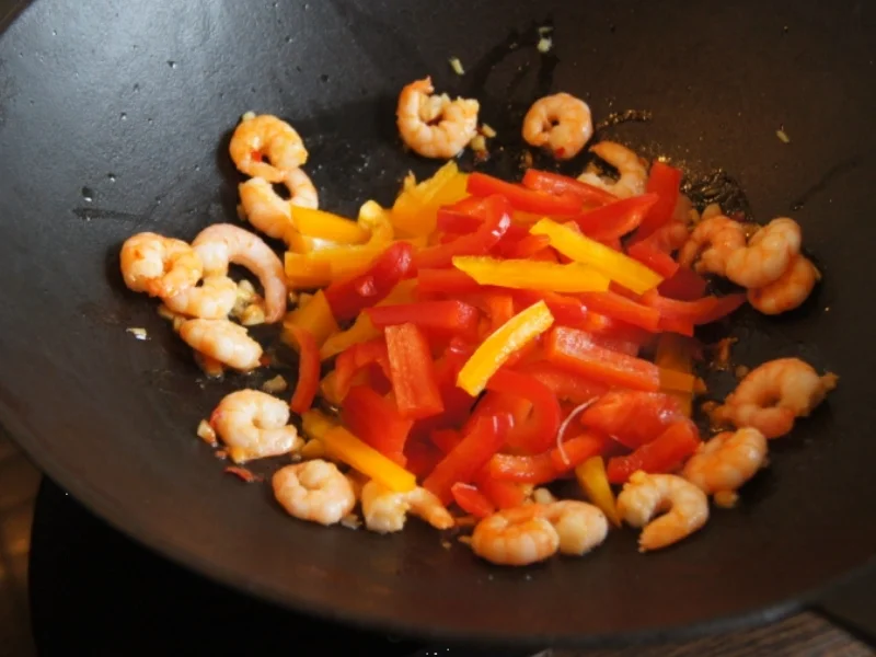 Rezept: Glasnudelsuppe mit Garnelen und Gemüse Bild Nr. 2337 Glasnudelsuppe mit Garnelen und Gemüse - Rezept - Bild Nr. 2337