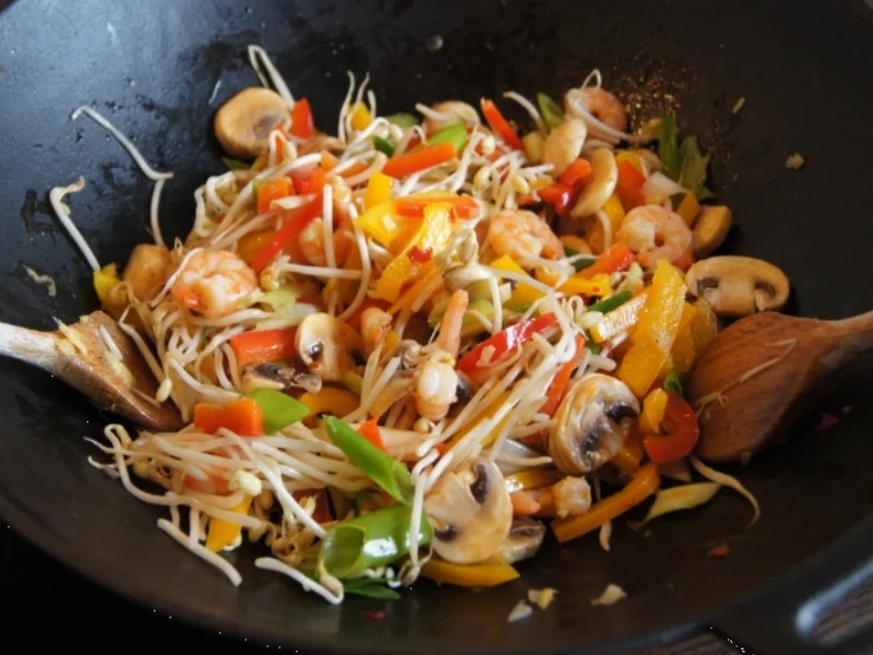 Rezept: Glasnudelsuppe mit Garnelen und Gemüse Bild Nr. 2341 Glasnudelsuppe mit Garnelen und Gemüse - Rezept - Bild Nr. 2341