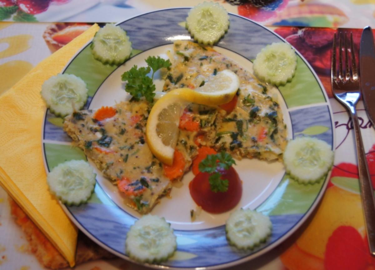 Bilder für Koriander-Möhren-Zwiebel-Omelett - Rezept