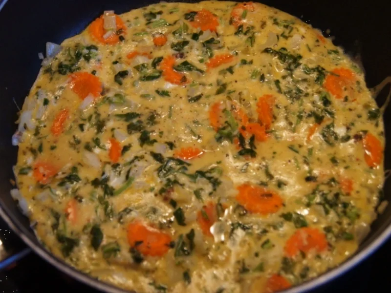 Rezept: Koriander-Möhren-Zwiebel-Omelett Bild Nr. 2342 Koriander-Möhren-Zwiebel-Omelett - Rezept - Bild Nr. 2342