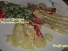 Gemüse : Grüner Spargel - Tomate mit Parmesan-Creme - Rezept - Bild Nr. 2351