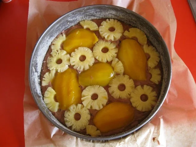 Rezept: Schokokuchen mit Ananas und Mangos Bild Nr. 2382 Schokokuchen mit Ananas und Mangos - Rezept - Bild Nr. 2382
