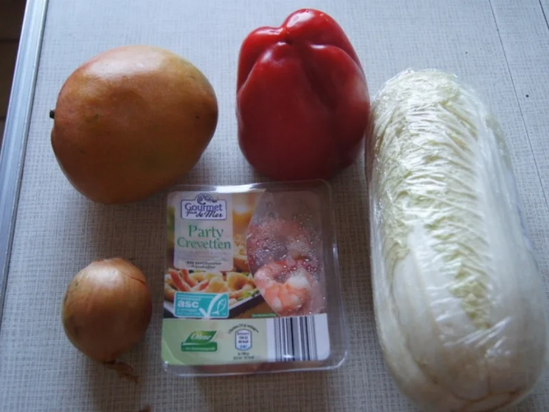 Asiatischer Salat mit Party Crevetten - Rezept - Bild Nr. 2374