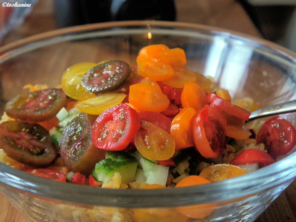 Rezept: Karamellisierter Ziegenkäse auf Linsensalat Bild Nr. 2370 Karamellisierter Ziegenkäse auf Linsensalat - Rezept - Bild Nr. 2370