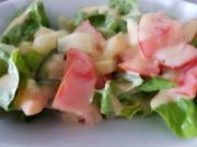 Gemischter Salat mit gekochter Eidotter Cremsosse - Rezept - Bild Nr. 2366