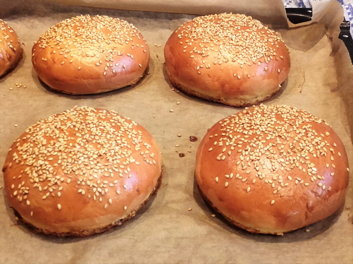 Burger Brötchen - Burger Buns - Rezept - Bild Nr. 2386