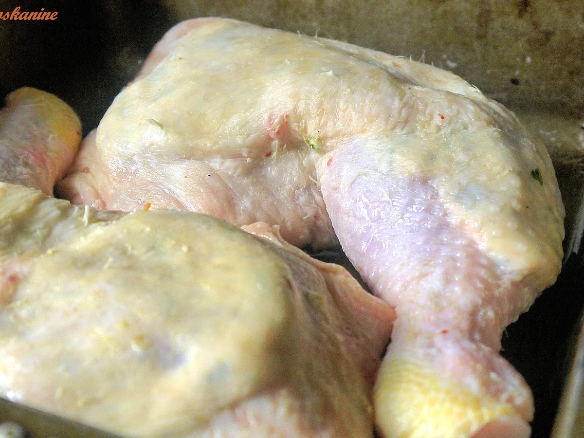 Rezept: Pikante Hähnchenkeule mit scharfen Fächerkartoffeln Bild Nr. 7 Pikante Hähnchenkeule mit scharfen Fächerkartoffeln - Rezept - Bild Nr. 7